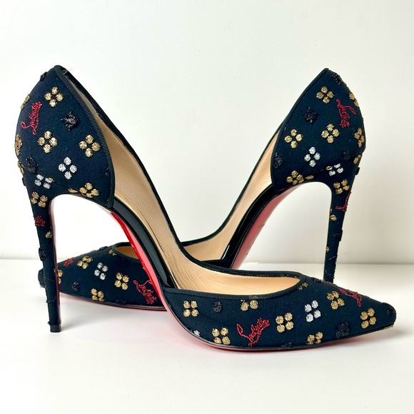 ✨ Christian Louboutin Iriza 100 “Loubinthesky” Pumps | Size 39 | Red Sole - Picture 10 of 10